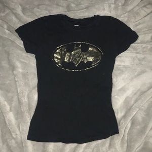 black and gold batman t-shirt